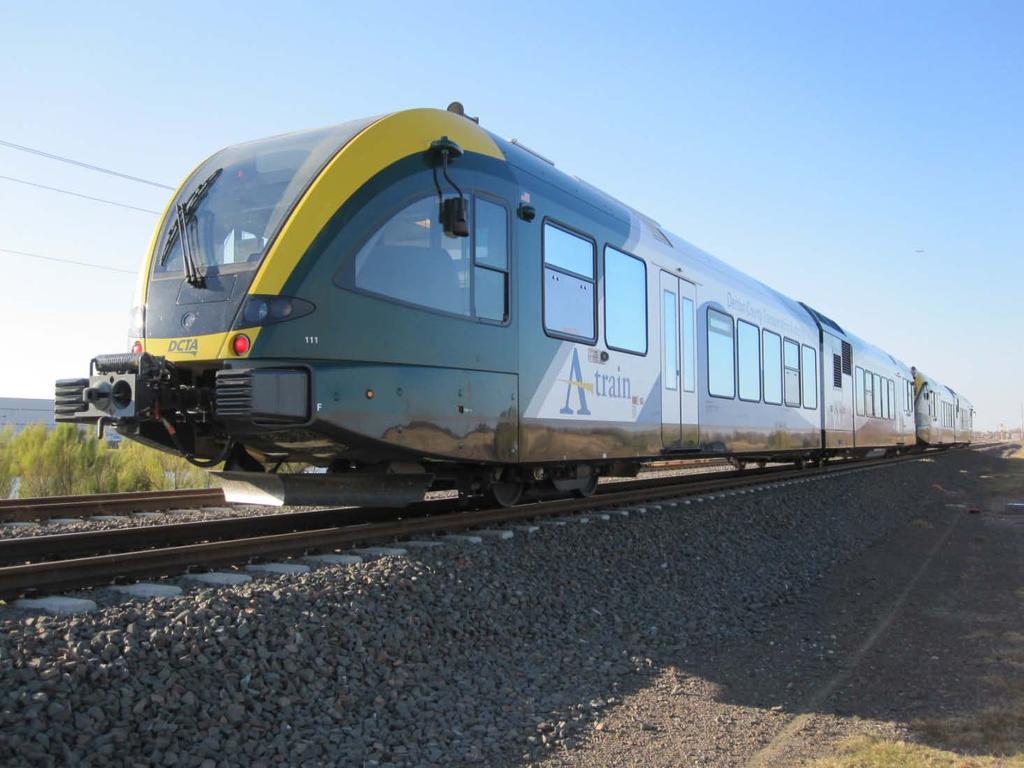 DCTA Stadler DMU Test Train Fully-equipped Stadler GTW 2/6 consisting