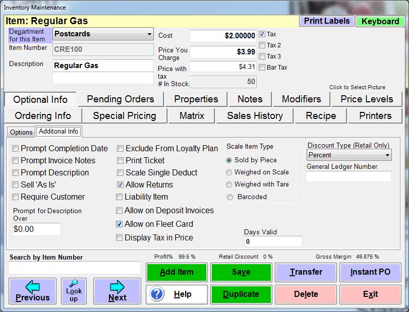 Setting Up Fleet Cards for Fuel Purchases 1. Select the Manager or Options button. 2. Enter the administrator password (default: admin) where applicable. 3.