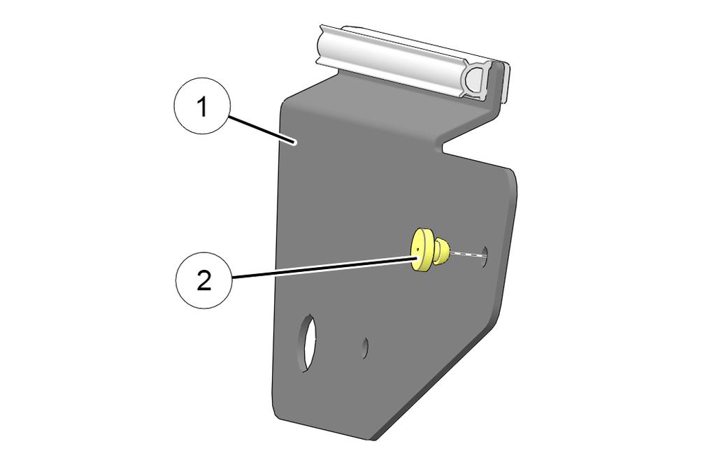 Bracket provides additional support for wiper motor assembly. a. Install bulb seal t to top edge of bracket q as shown. Ensure bulb faces forward.