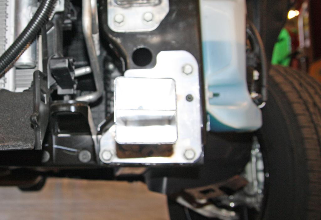 Note: Retain the bumper horns and their replacement hardware in case the main receiver brace is ever removed from the