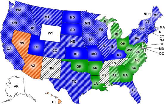 [Blu These states have public purpose and/or utility energy efficiency programs as well as demand e] Energy-Efficiency response/load management Funds and Demand Response Programs programs.