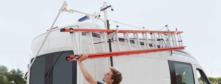With just a twist of a lever, EZ-GLIDE System gently delivers your ladder to the right spot for back-saving loading and unloading.