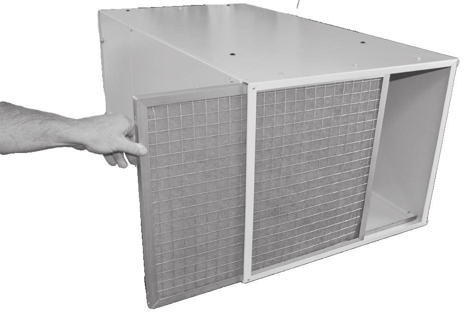 Clogged filters will reduce the amount of air circulation. The third filter is a diffuser which reduces turbulent noise.