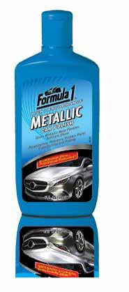 Leaves lasting protection without any white, powdery residue. METALLIC CAR POLISH Clarifies clear coat finish to make metallic paint glisten. Polyethylene polymers seal finish.