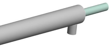 Fig.3: CFD Model of Smooth tube IV. CFD MESHING Fig.