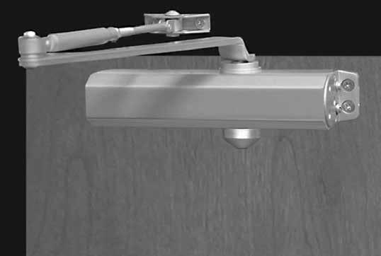 Standard Application Standard D-1610 Door Closer D-1610 Series Door Closer Specifications Closer mounted on PULL side of door Can be templated for either 120 or 180 (when butt, frame and wall