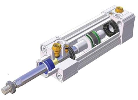 Pneumatic Actuation Piston cylinder or hose powered by air Pros Cons Fits within