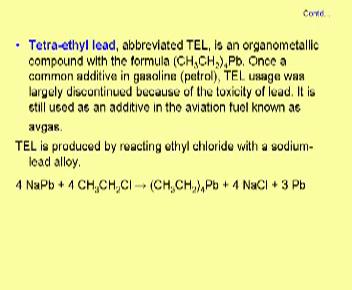 also. This is what is the compound of lead that is used or that was used as anti-knocking agent.