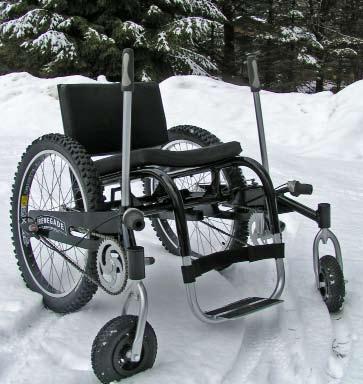 Made inm a i n e.....made for Maine If you are a wheelchair user who loves the outdoors, don t let a little mud, sand or snow stop you from getting there.