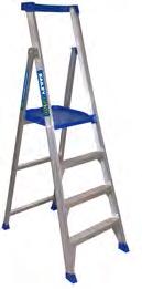PLATFORM STEPLADDERS P150 PLATFORM STEPLADDER RIVETED Lightweight and highly portable Up to 25% lighter than competitive products Fully functional magnetised section on handrail secures tools and