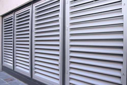 Fresh / Exhaust Model : OFAL AL 359 Description: Extruded Aluminum Stationary Louvers is designed to provide air intake and air exhaust openings in building exterior walls to protect against the