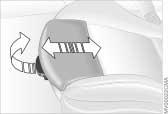 Seat adjustment 49n Thigh support Pull the lever and adjust the position of the cushion for thigh support as desired.