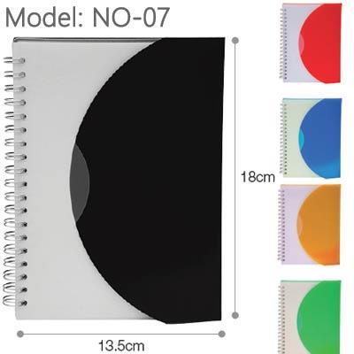 Model: NO-07 PP plastic cover Black, Red, Royal Blue, Orange, Green Number
