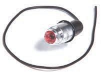 15 AMP Red 1/2" diameter faceted lens For panel mounting through 5/16" hole North American 82-0115 82-0115