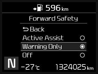 from the steering wheel (if equipped). HOW IS IT ACTIVATED/ DEACTIVATED? Press the Mode button on the steering wheel (Ref. 1). Go to User Settings on the instrument cluster (Ref.