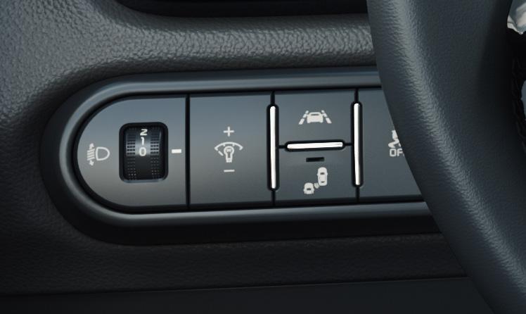 1 01 To activate, push the button located on the left side of the driver (Ref. 1). 02 If the system is activated, the LKA icon appears on the instrument cluster (Ref. 2).