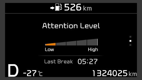 ADVANCED DRIVER ASSISTANCE SYSTEMS DRIVER ATTENTION WARNING (DAW) The system detects when you lose concentration while driving by monitoring vehicle and driver behaviour.