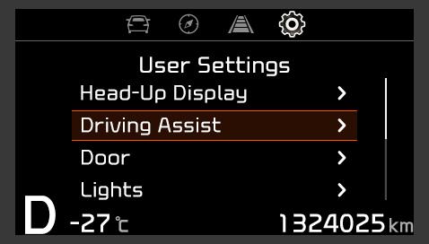 road. Go to the User Settings in the onboard computer, choosing Driving Assist and select Speed Limit Warning