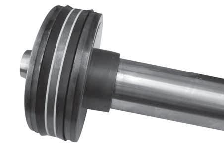 Performance Tested Design eatures COMBINATION ROD SAL DSIN The Series MH cylinder design is a one-piece rod bushing with a double lip u-cup rod seal, a supporting bearing ring, and a double lip wiper.