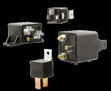 High current power relays. Models available up to 200A. P141275HD P141270 Various mounting styles. Mini Series feature protective resistor.