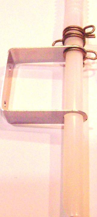Slide the two wire clamp over the ring end of bracket (Fig 12), insert Nylon tube with the angle cut pointing to