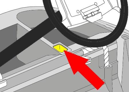 3. Mount the reducer to the center dash support using the included hardware. VOLT-0011 is shown. VOLT-2003 and VOLT-2005 mount in the same location. 4.