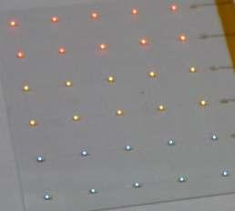 CONFORMABLE LIGHTING by the integration of microoptics and microsources Chip on glass/plastic