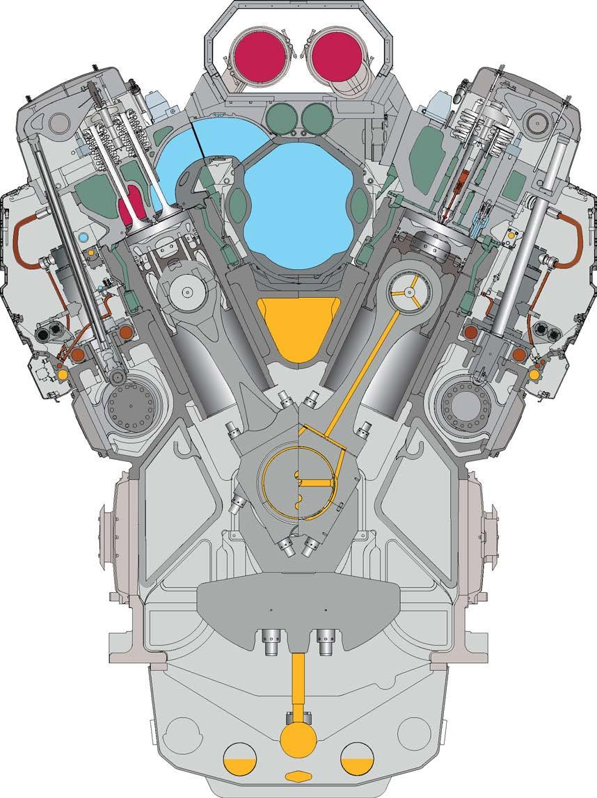 4. Description of the Engine Wärtsilä 46F Product Guide Fig 4-3 Cross
