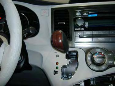 10. Rotate shift lever knob counterclockwise to remove.