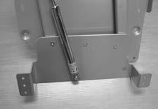 Close up of side mount bracket 5PD-24CR 5PD-36CR 42" Wall Cabinet utilizing (2) 5PD-36CR Minimum Inside Cabinet