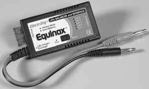 ElectriFly Equinox LiPo 1-5 Cell Balancer By regulating the voltage levels from 2 to 5 LiPo cells to within a very tight tolerance of each other, the Equinox ensures the fullest possible safe voltage