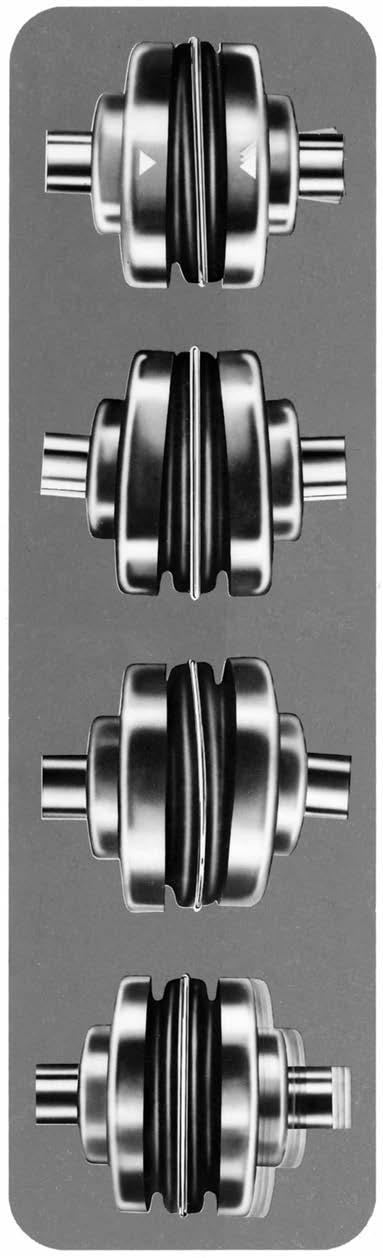 Sure-lex Capabilities 4-WY LEXING CTION absorbs all types of shock, vibration and misalignment TORSIONL Sure-lex coupling sleeves have an exceptional ability to absorb torsional shock and dampen