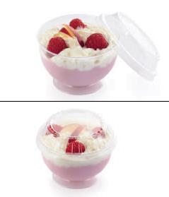 ECO CAKE 1900 WHITE 230 140 60 1900 0,18 ECO CAKE 6000 255 255 105 6000 0,50 Ice-cream bowl with cover Water and greaseproof (except for