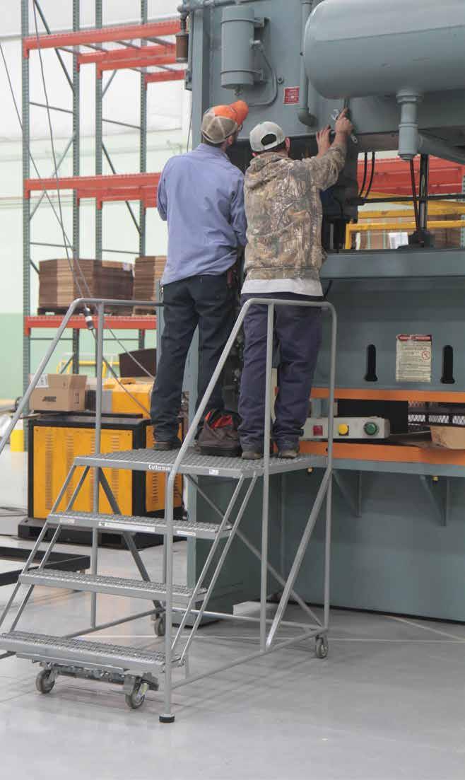 WORK STANDS / PLATFORMS SERIES "WP" Heavy Duty, Welded Steel Work Platforms THE COTTERMAN SERIES WP Work Platforms have a higher load capacity and larger platform for two