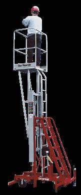Outrigger-less ELECTRO-HYDRAULIC Push-Around Lift The outrigger-less Maxi Lift has a heavier base to provide stability without the use of outriggers, providing a narrow footprint while in use.