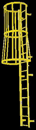 FIXED LADDERS SERIES F FIXED LADDERS: Ladders are heavy duty welded assemblies SERIES M MODULAR FIXED LADDERS: Ladders are heavy duty sub-assemblies, no section is greater than 7' in length.