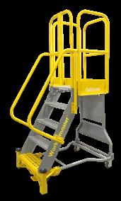 pg. 25 The Stock 'N Store folding rolling ladder is a perfect solution for small retail stores and tight work spaces.