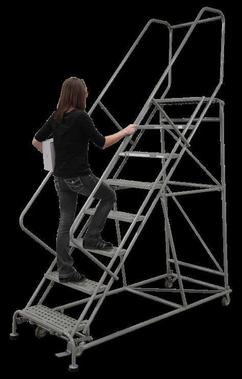 Trailer access platforms meet applicable OSHA and ANSI standards. Cal-OSHA models also available.