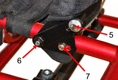 Horizontally: Loosen the screws (2) and fully open the hinge clamp, and then carefully lift the foot plate forwards or backwards. Angle: Before you tighten the screws (2), set the desired angle.