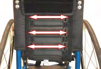 You can move this forwards or backwards to attain suitable tension for the backrest upholstery's lower section (called the seat bucket).