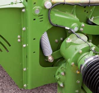 Frictional connections The drive power to the roller conditioner flows directly and slip-free via gearboxes.