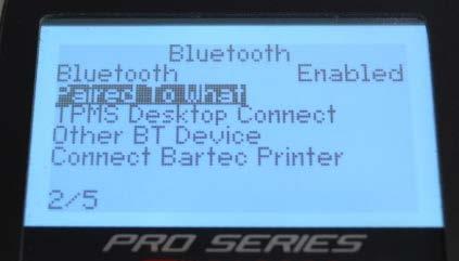 Bluetooth Pairing Improvements R58 improves the pairing process and on tool status information by breaking out the devices you are pairing to separate as well as allowing you to verify what the tool
