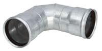 00 11 o and 22 o are available at the same price. 90 o Elbow (Galvanized steel) 64150 64151 64152 64153 22.2 29.5 39.0 46.4 175.00 225.