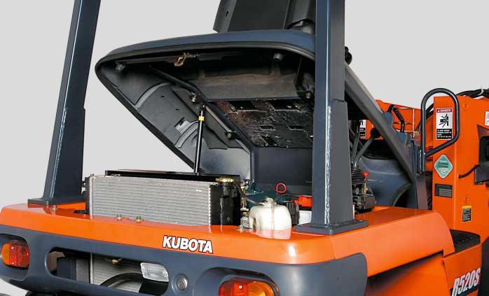 Hanging-style foot pedals For increased foot space and a cleaner floorboard appearance, our wheel loaders