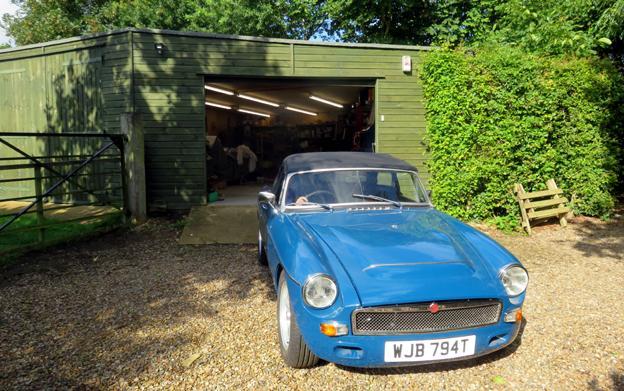 29th July 2017. MG DRIVES OUT OF THE GARAGE FOR THE FIRST TIME.