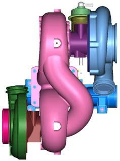 2-stage turbocharging system relative to the current non-regulated, single-stage turbocharging.