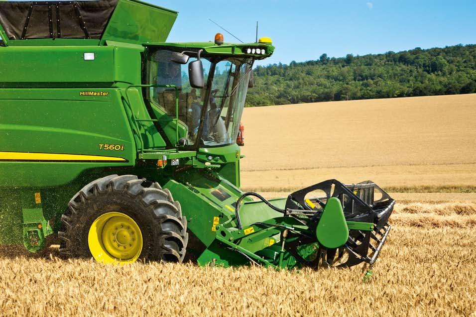 T-Series Combines 15 High capacity feederhouse for T-Series Boosting productivity for your John Deere combine.