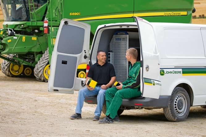 Experience the future of support Outstanding dealer support is the key to distinctive uptime and productivity and because your John Deere dealer understands your business needs as well as your