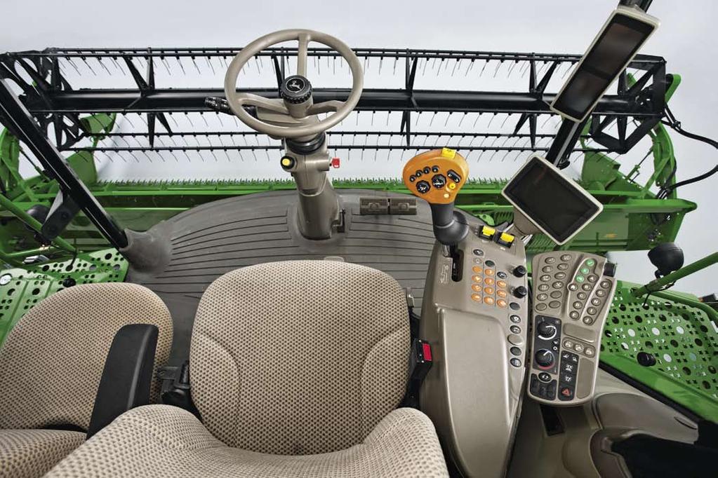 W-Series Combines 7 Best view to your yield With the huge and perfectly positioned window to the grain tank, your ability to check the harvest result can t be better.