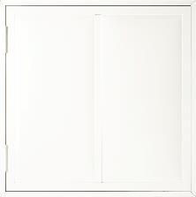 This door, pictured left, is assembled with coil and vinyl with your choice of half-z,